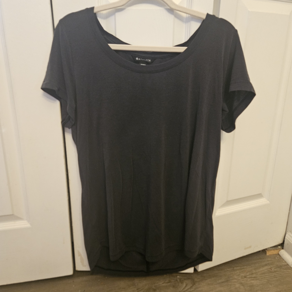 Athleta Classic Black Short Sleeve Tee